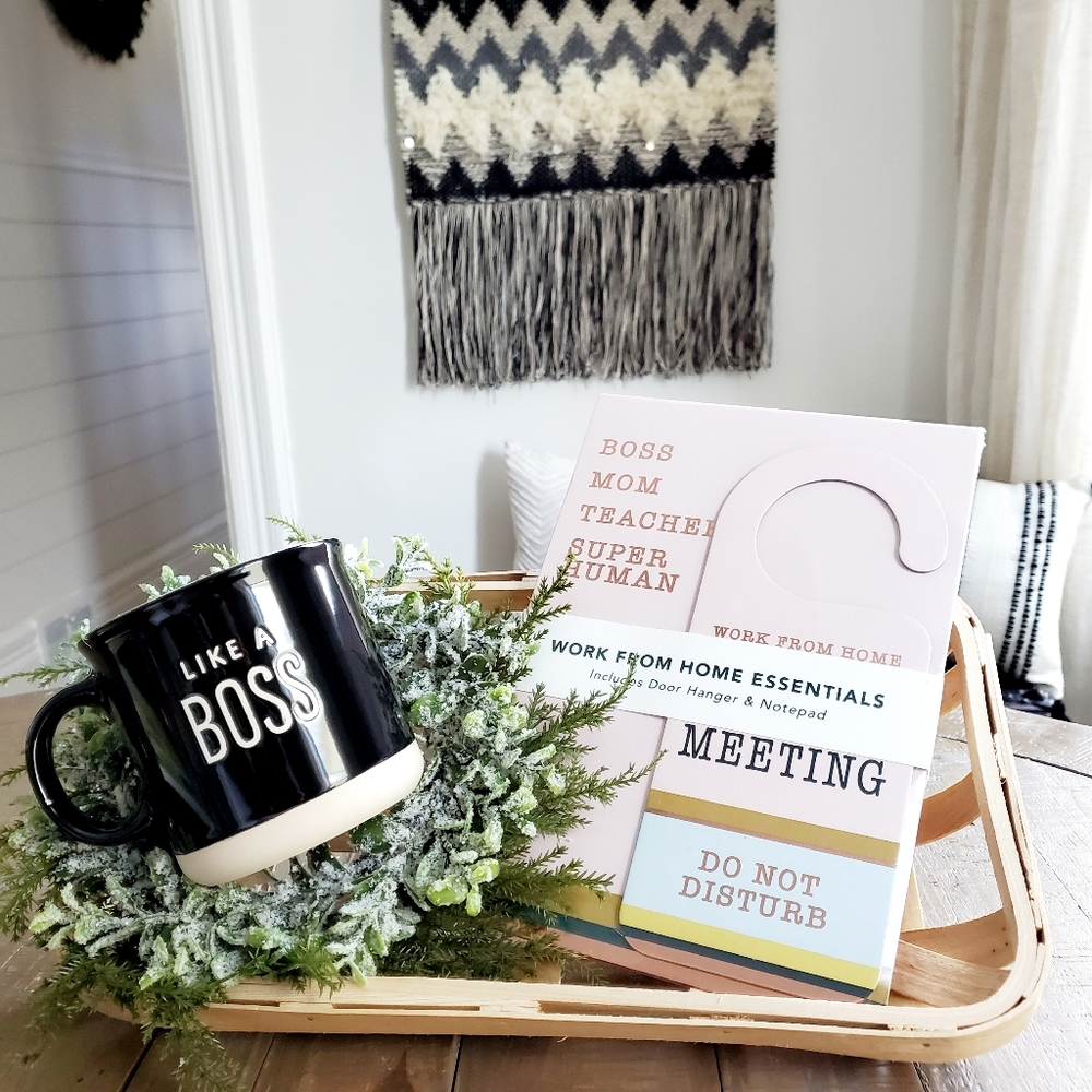 3 Pc Boss Mom Essential Work From Home Jumbo Mug & Note Pad